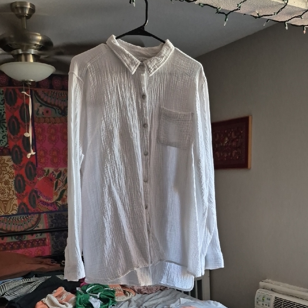 White Button-Up Shirt